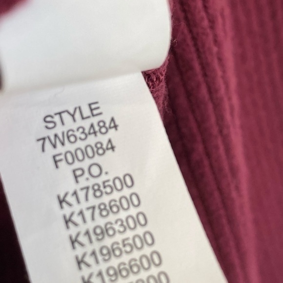 Lucky Brand Rib Ruffle Top, Tawny Port, Large - Picture 9 of 11